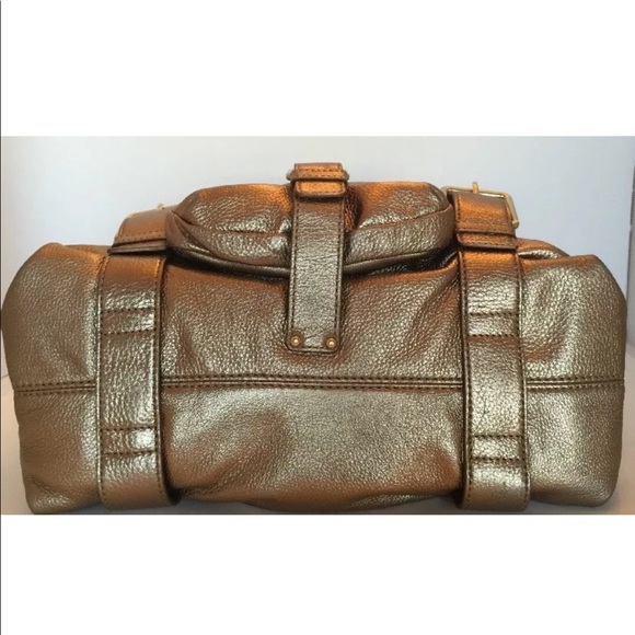 Michael Kors Gold Leather Shoulder Handbag Gold M - Picture 6 of 7
